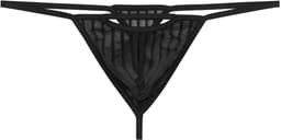 WOH heren microfiber G-string personal allure mesh zwart — thumbnail 1