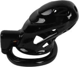 Banoch | Peniskooi aluminium zwart | 3 ringen | 45 mm, 50 mm & 55 mm | chastity cage voor mannen — thumbnail 9