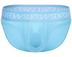 SUKREW U-Style Brief Breeze Blue - MAAT XL - Erotisch Heren Ondergoed - Slip voor Man - Sexy mannen Slip