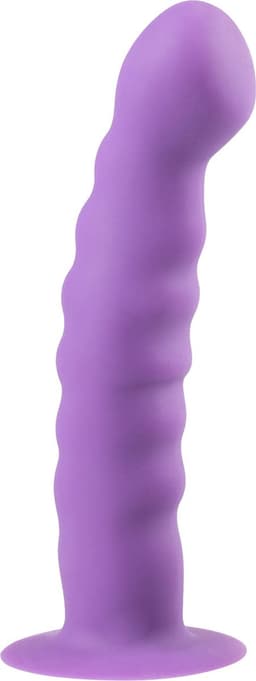 Siliconen dildo met zuignap - Paars — thumbnail 2
