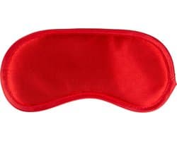 Rood satijnen oogmasker