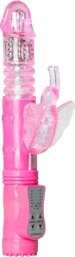 EasyToys - Stotende Butterfly Vibrator - Vibrators voor Vrouwen - Sex Toys voor Vrouwen - Vibrators - G-Spot Vibrator - Clitoris Stimulator - Roze — thumbnail 1