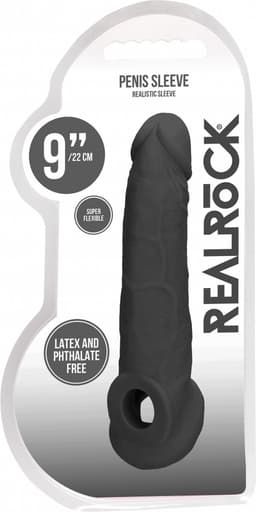 Penis Sleeve 9" - Black — thumbnail 4