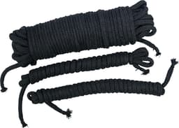 Bad Kitty – Bondage Touwen Set van 3 Gevlochten Varianten voor de Creatieve Geest – Zwart — thumbnail 1