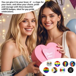 Pin - 16 stuks LGBTQ+ vlaggen speldjes, inclusief regenboog, lesbische, biseksuele en transvlag design, duurzame speldjes voor Pride evenementen, kleding en accessoires — thumbnail 3
