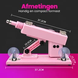 Premes - Sex Machine Pakket - Met 8 Opzetstukken - Inclusief Dildo's + Pocket Pussy - Seksspeeltjes Voor Mannen - Vrouwen - Neukmachine - Sexmachine - Man - Vrouw - Fuck Machine - Pocketpussy - Dildo Machine - Sex Toys - Seks Toys — thumbnail 2