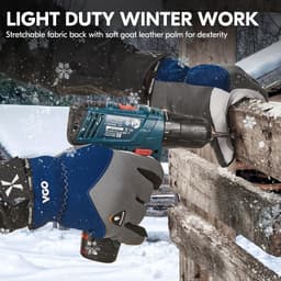 Vgo... Winter Work Gloves, Light Mechanical Gloves, Waterproof, Strength, 4℉ or More 3M Thinsulate C100 (GA9603FW) - ShopVlot — thumbnail 4