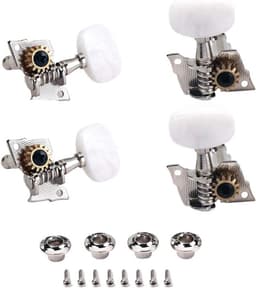 5Pcs Zinklegering Gitaar Accessoires Banjo Machine Hoofd Tuners Tuning Pinnen Sleutel Met Bushings Set Voor Akoestische Folk Klassieke Gitaar — thumbnail 3
