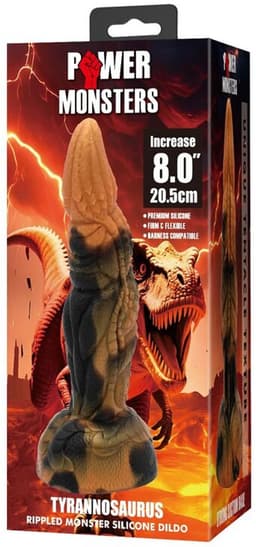 Tyrannosaurus Bicolor Fantasy Siliconen Dildo — thumbnail 2