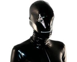 Latex masker voor bondage