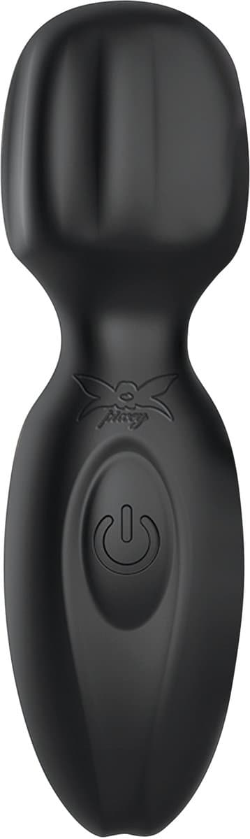 Pixey 2GO Mini Wand Vibrator - 10 Standen - USB Oplaadbaar - Waterdicht - Zwart — afbeelding 1