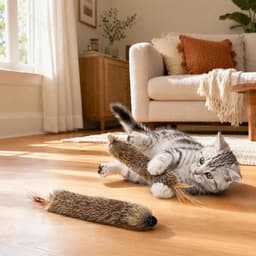 3 stuks kattenspeelgoed, zacht pluizig interactief kattenspeelgoed, licht kattenspeelgoed, veren van zacht pluche, interessant veerspeelgoed voor katten voor huiskatten — thumbnail 5