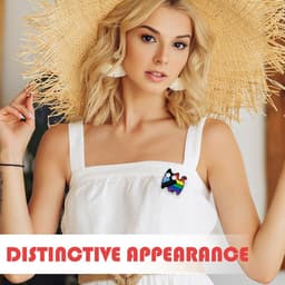 Pins, emaille badge voor kleding, Pride Accessoires Ally Pin, rugzak, LGBTQ+ accessoires, Rainbow Friends accessoires, kattenpins, cadeau-idee voor Pride Month (regenboog) — thumbnail 3