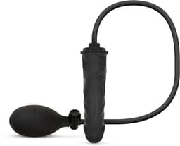 Anal Collection - Opblaasbare Dildo met Pomp 14,5 cm - Zwart — thumbnail 1
