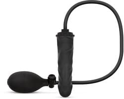 Anal Collection - Opblaasbare Dildo met Pomp 14,5 cm - Zwart
