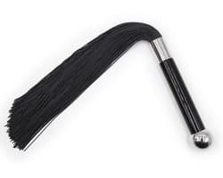 Smart Moves - Siliconen Flogger - 40 cm - Zwart
