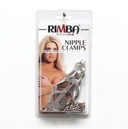 Rimba Bondage Play - Japanse Clover Tepelklemmen Met Ketting — thumbnail 2