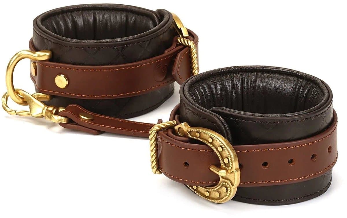 Liebe Seele - The Equestrian Leather Ankle Cuffs - Leren Enkel Boeien — afbeelding 1