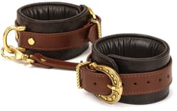 Liebe Seele - The Equestrian Leather Ankle Cuffs - Leren Enkel Boeien — thumbnail 1