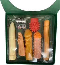 Sensual Encounter Erotic Gift Set – 6-Delige Pleasure Kit | Vibrator + 5 Extenders — thumbnail 2