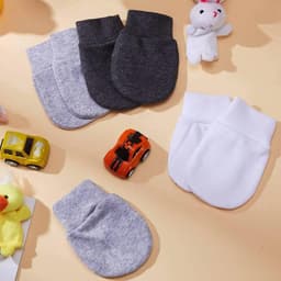 9 Paar Baby Wanten Katoen Anti-Kras Handschoenen Geboorte Unisex 0-6 Maanden — thumbnail 3