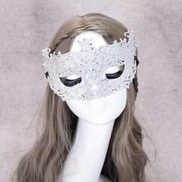 Elkuaie Kanten masker - Sexy masker - Met strassstenen afgewerkt voor gemaskerd bal of feest - 1 st - Volwassenen zwart — thumbnail 5