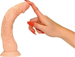 You2Toys – European Lover Dildo met Stevige Zuignap voor de Harde Solo Aanpak Licht Flexibel – 23 cm – beigeig — thumbnail 3