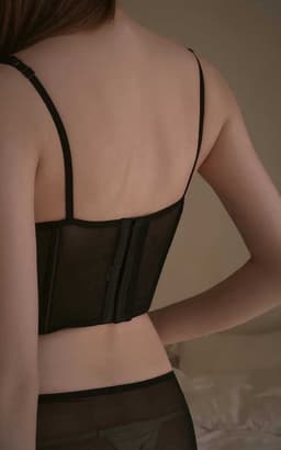 Sexy push-up korset beha - Erotische BH - Transparant - Brede banden - Haak en oog sluiting - Comfort - Lingerie — thumbnail 4