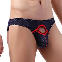 Sexy Heren Ondergoed - Penisgat - Uitdagende Lingerie - Zwart - Lage Taille - Ademend — thumbnail 2