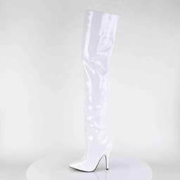 Pleaser - SEDUCE-3010 Overknee laarzen - US 13 - 44 Shoes - Wit — thumbnail 3