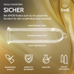 AMOR Premium Strong condooms, Extra sterke wanddikte 0,08 mm, Ø 53 mm, 100 stuks — thumbnail 3