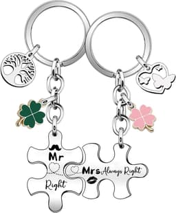 Cadeau voor koppels, 2-delig, Mr.& Mrs, Valentijnscadeau, cadeau-idee voor geliefden voor mannen en vrouwen, cadeau - ShopVlot — thumbnail 1