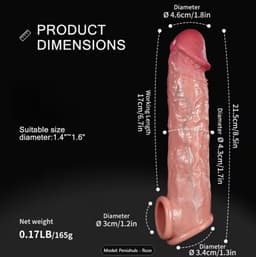 Penis Sleeve 21.5 cm groot - speeltje voor koppels - — thumbnail 2