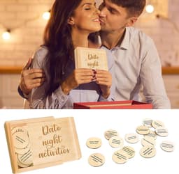 Date-Night Spelletjes - Spellen voor koppels - Romantische avonden - 52 gevarieerde activiteiten - 11 x 11 x 3 cm — thumbnail 4