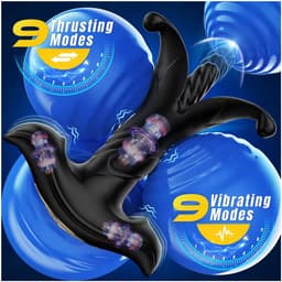 Prostaat massage anale vibrator - Thrusting en klapperend - Buttplug — thumbnail 2