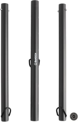 Banoch | Spreidstang Bondage | Zwarte Metalen Spreidstang met 3 D-Ringen | Verstelbaar 75–96 cm | Stevig & Lichtgewicht | BDSM — thumbnail 8