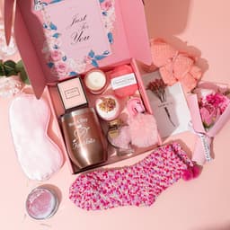 Unieke Verjaardagscadeaus Set voor Vrouwen - Geschenken Mand Ideeën en Wijn Tuimelaar Set — thumbnail 5