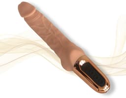 VIVIDIA PulseSeduce – Vibrerende Dildo – Handheld Vibrator met 10 Vibratiestanden & 10 Pulsaties – 100 Combinaties – USB-C Oplaadbaar – Inclusief Glijmiddel Sample — thumbnail 2