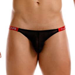 JOR Frost Thong Black - MAAT M - Erotisch Heren Ondergoed - String voor Man - Sexy mannen String — thumbnail 4