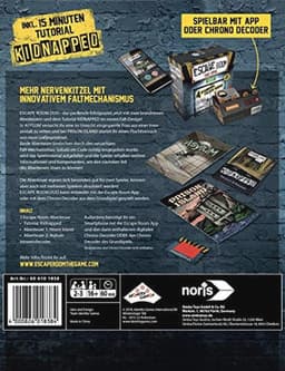 Noris 606101838 - Escape Room DUO, familie en gezelschapsspel voor volwassenen, incl. 2 gevallen en promocase met nieuw vouwmechanisme, vanaf 16 jaar — thumbnail 3