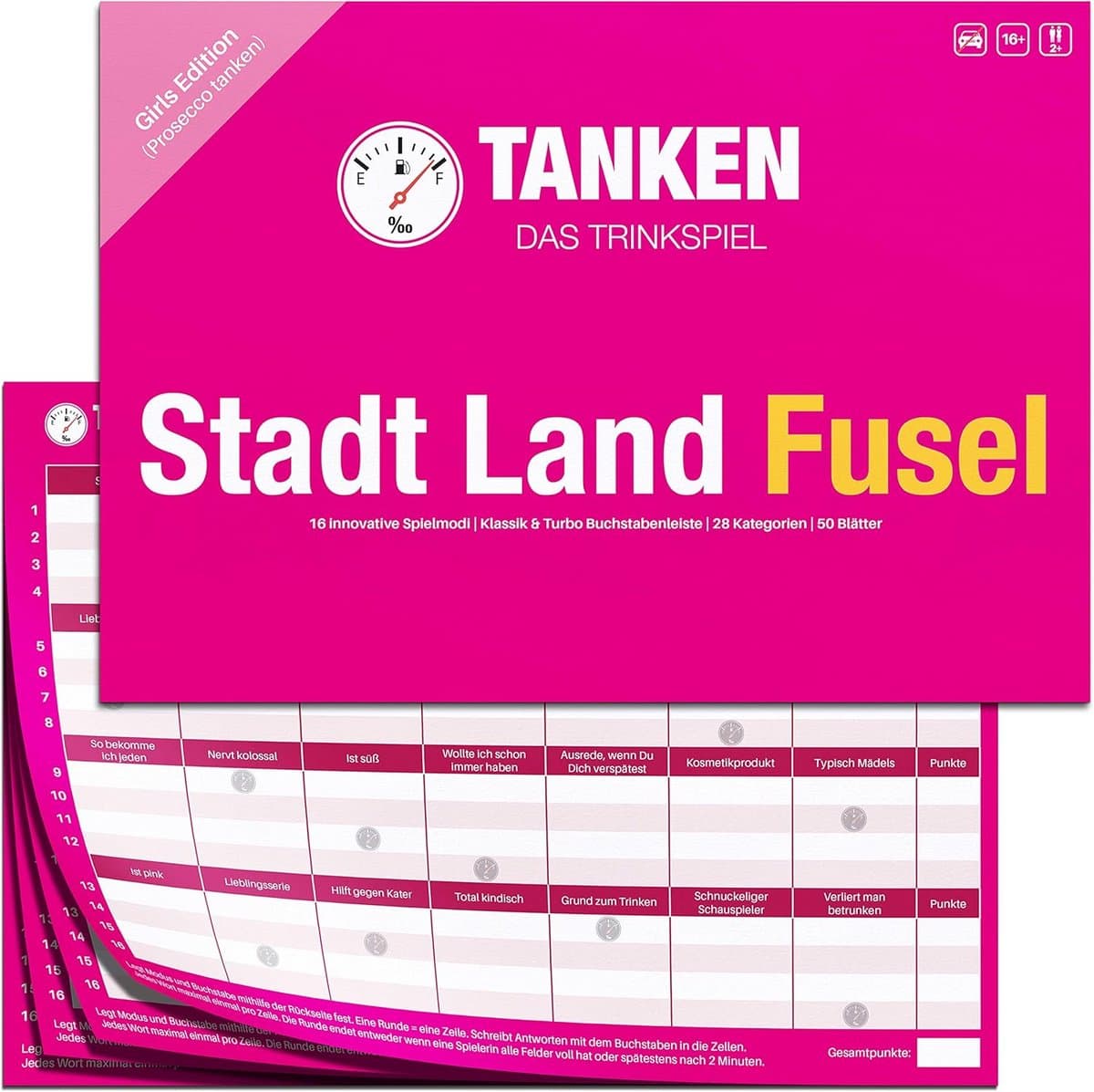 Drinkspel City Land Fusel - Grappig Feestspel voor Volwassenen - Perfect Cadeau voor Vrouwen — afbeelding 1