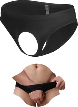 Sexy Heren String Slip met Open Voorkant - Lage Taille Ondergoed van Ademende IJszijde — thumbnail 1