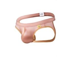 Sexy Ice Silky Jockstrap - Rosé Goud - Zijdezachte Stretch - Maat L | LS060