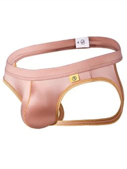 Sexy Ice Silky Jockstrap - Rosé Goud - Zijdezachte Stretch - Maat L | LS060 — thumbnail 1
