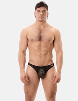 Barcode Berlin Reigi Brief Black - MAAT M - Erotisch Heren Ondergoed - Slip voor Man - Sexy mannen Slip — thumbnail 3