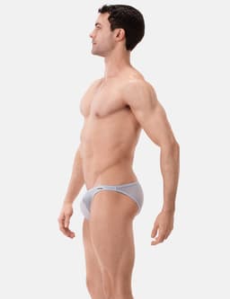 Barcode Berlin Reigi Brief Bluebeige - MAAT M - Erotisch Heren Ondergoed - Slip voor Man - Sexy mannen Slip — thumbnail 4
