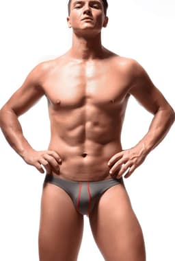 Heren Ice Silk Thongs Lage Taille T-Back Bikini Slips Ondergoed — thumbnail 2