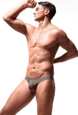 Heren Ice Silk Thongs Lage Taille T-Back Bikini Slips Ondergoed — thumbnail 3