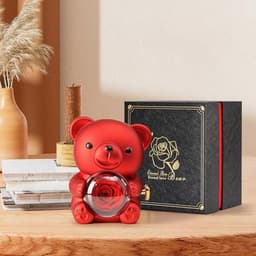 Romantische teddybeer met rozenbloem - Perfect cadeau voor Valentijnsdag, Moederdag, bruiloften en jubilea — thumbnail 5