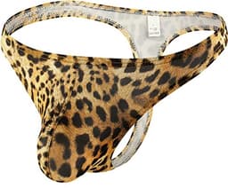 Heren Leopard Thong Ondergoed - Ultra Dunne Slip voor Casual en Sport — thumbnail 1